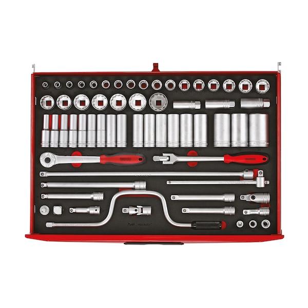 TTESK63 - 63 Piece 1/2" Drive Socket Set in EVA